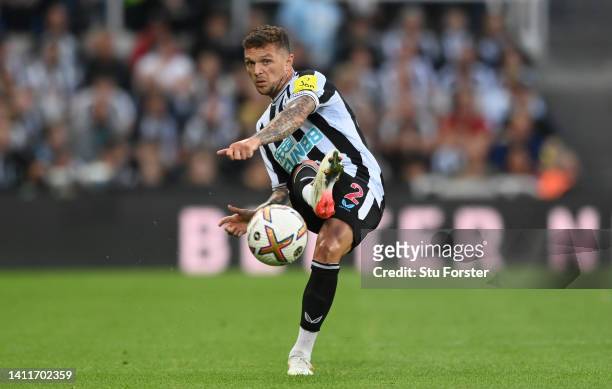 Newcastle player Kieran Trippier in action during the Pre Season friendly match between Newcastle United and Atalanta at St James' Park on July 29,...