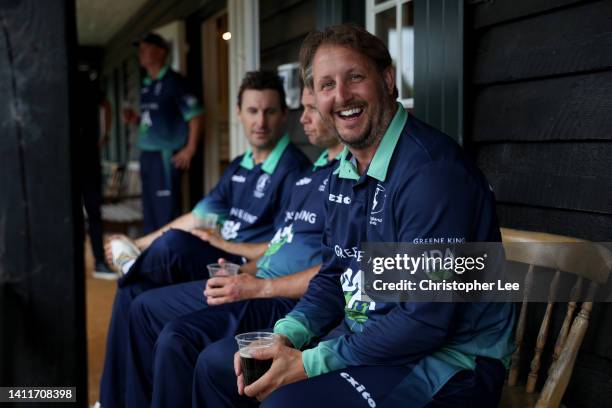 Phil Mustard during the PCA Festival of Cricket at Wormsley Cricket Ground on July 29, 2022 in High Wycombe, England.