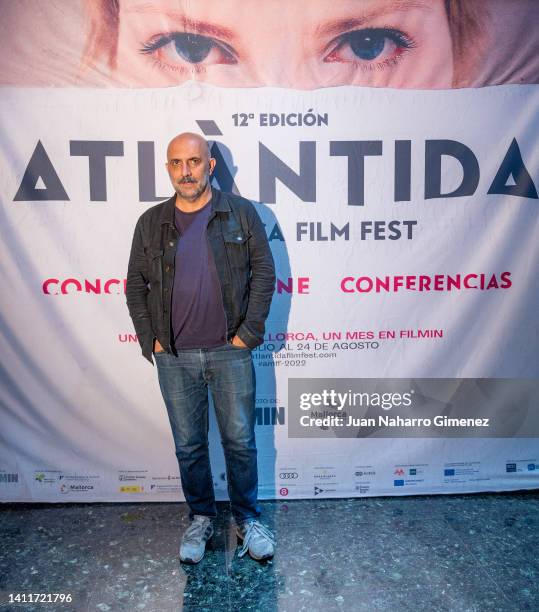 Director Gaspar Noe attends 'Vortex' photocall during 12th Atlantida Mallorca Film Fest at Rivoli Cinema on July 29, 2022 in Palma de Mallorca, Spain.