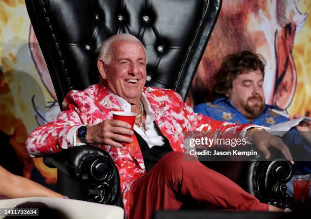 Ric Flair attends The Roast of Ric Flair at Nashville Fairgrounds on July 29, 2022 in Nashville, Tennessee.