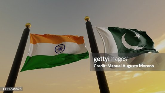 Flags of India and Pakistan Flags of India and Pakistan