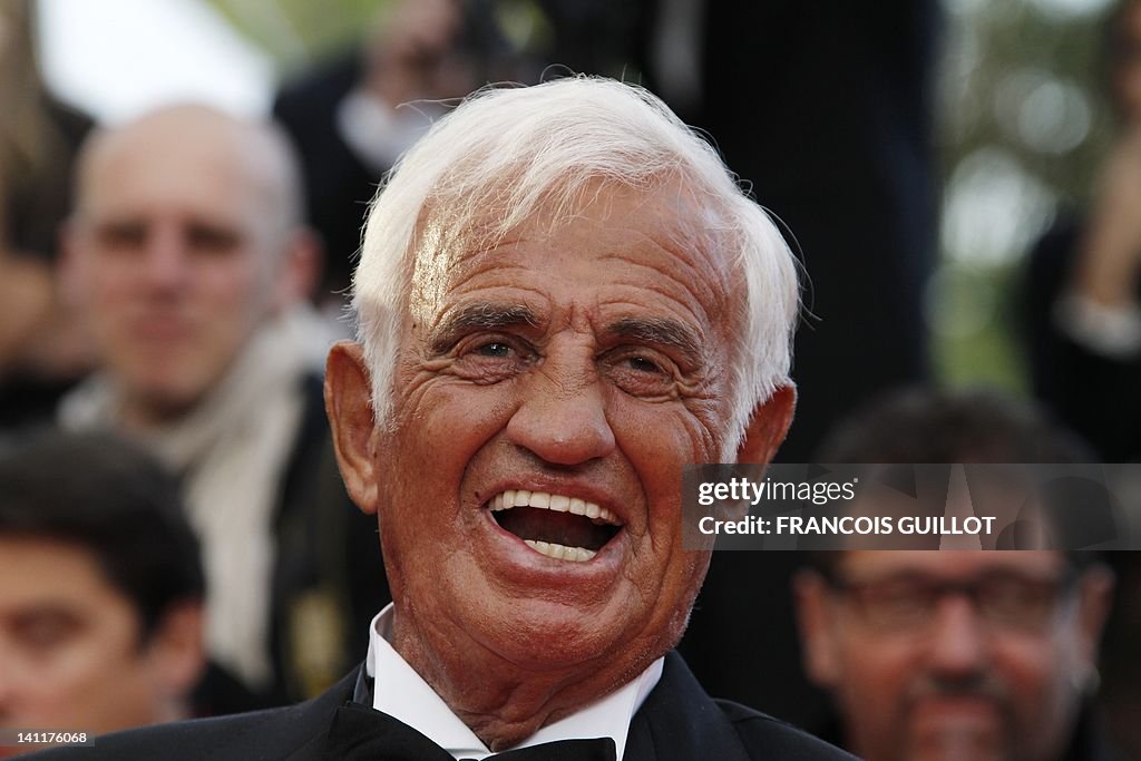 French actor Jean-Paul Belmondo poses on