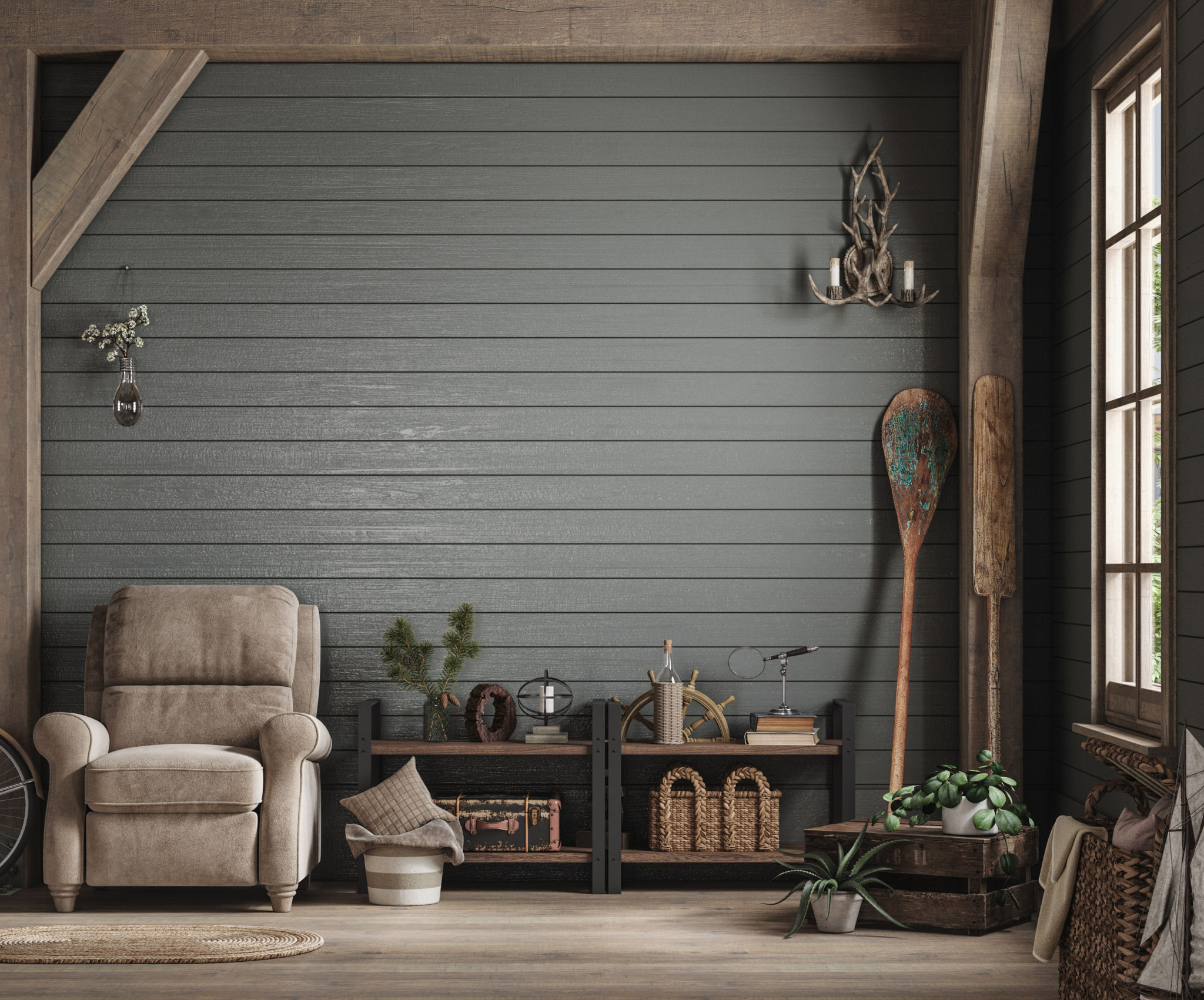 cozy shed interior
