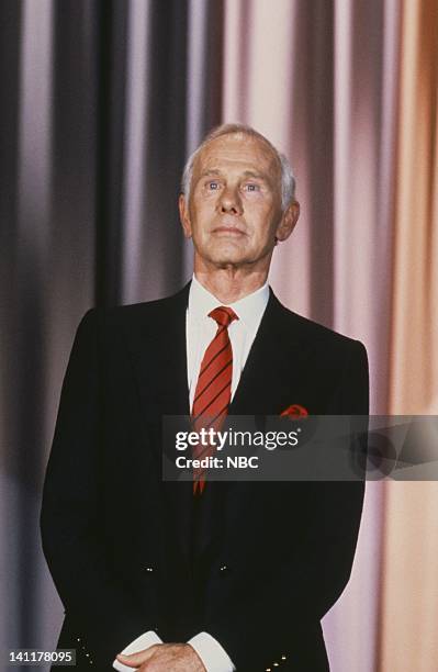 Final Show" Air Date -- Pictured: Host Johnny Carson -- Photo by: Alice S. Hall/NBCU Photo Bank