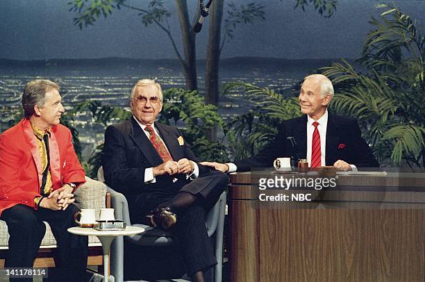 Final Show" Air Date -- Pictured: Bandleader Doc Severinsen, co-host Ed McMahon, Host Johnny Carson -- Photo by: Alice S. Hall/NBCU Photo Bank