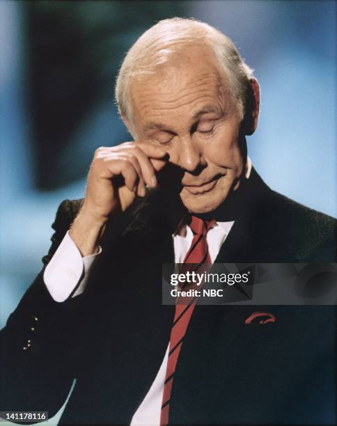 Final Show" Air Date -- Pictured: Host Johnny Carson -- Photo by: Alice S. Hall/NBCU Photo Bank