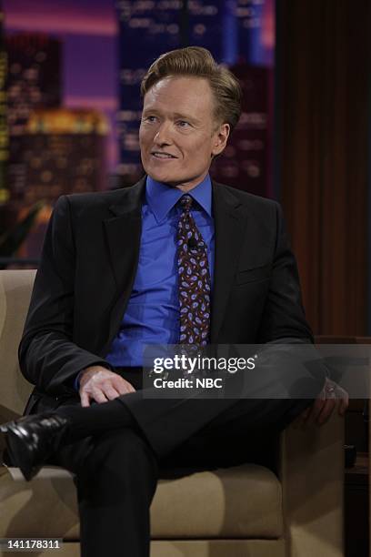 Episode 3775 -- Air Date -- Pictured: Talk show host Conan O'Brien during an interview on May 29, 2009 -- Photo by: Paul Drinkwater/NBCU Photo Bank