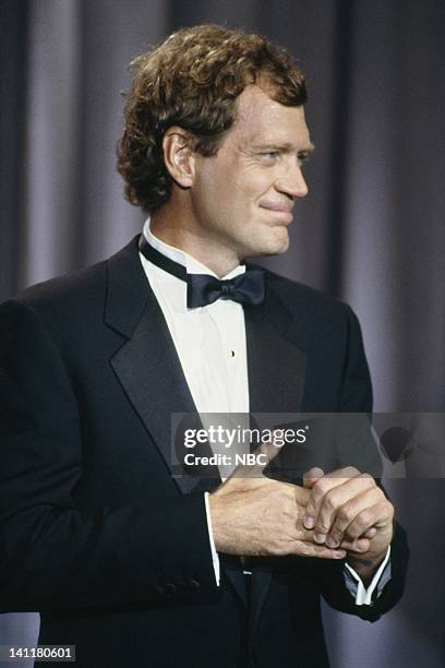 26th Anniversary Show" --Aired -- Pictured: Talk show host David Letterman -- Photo by: Joey Del Valle/NBCU Photo Bank