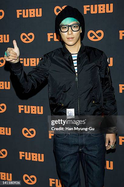 South Korean idol group TOP of BIGBANG attends the "2TOP Jeans" of FUBU Launch at FUBU Store on March 12, 2012 in Seoul, South Korea.