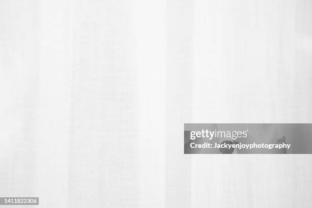 close up white cloth texture background - beige curtains stock pictures, royalty-free photos & images