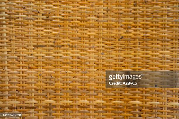 woven bamboo - wicker mat stock pictures, royalty-free photos & images