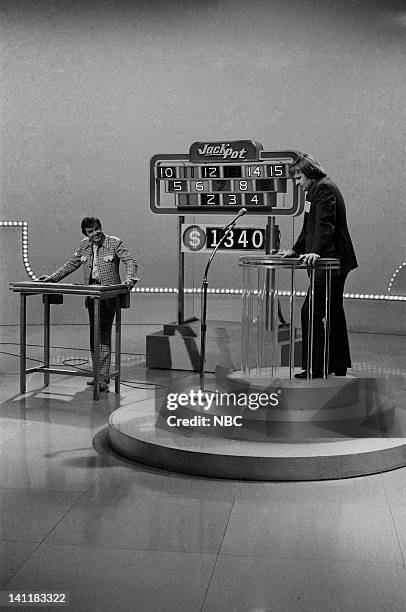 Episode 1 -- Air Date -- Pictured: Host Geoff Edwards with unknown contestant -- Photo by: NBCU Photo Bank