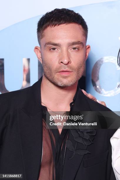 Ed Westwick attends the photocall at the LuisaViaRoma for Unicef event at La Certosa di San Giacomo on July 30th in Capri, Italy.