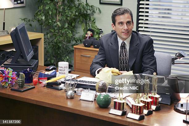 The Dundies" Episode 1 -- Aired -- Pictured: Steve Carell as Michael Scott -- Photo by: Justin Lubin/NBCU Photo Bank