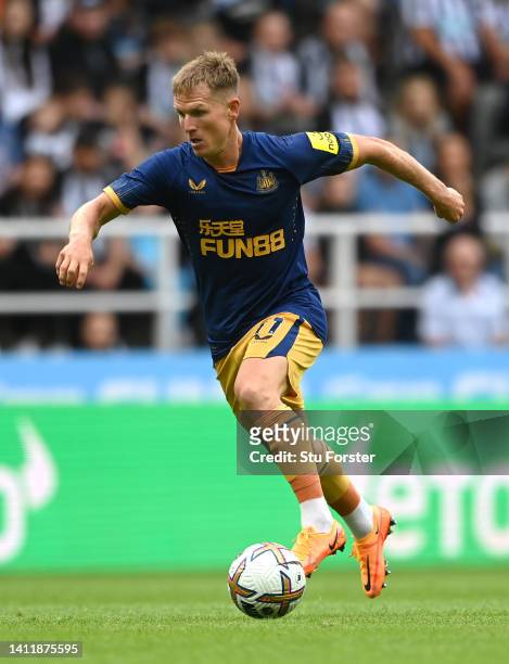 Newcastle player Matt Ritchie in action during the pre season friendly match between Newcastle United and Athletic Bilbao at St James' Park on July...