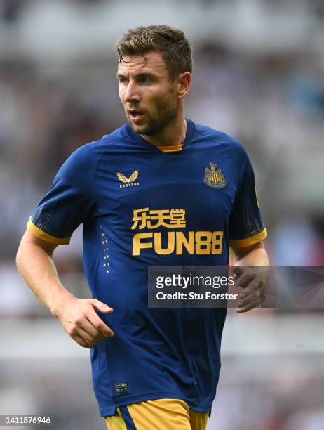 Newcastle player Paul Dummett in action during the pre season friendly match between Newcastle United and Athletic Bilbao at St James' Park on July...