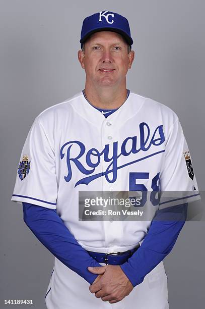 Dave Eiland of the Kansas City Royals poses during Photo Day on Wednesday, February 29, 2012 at Surprise Stadium in Surprise, Arizona.