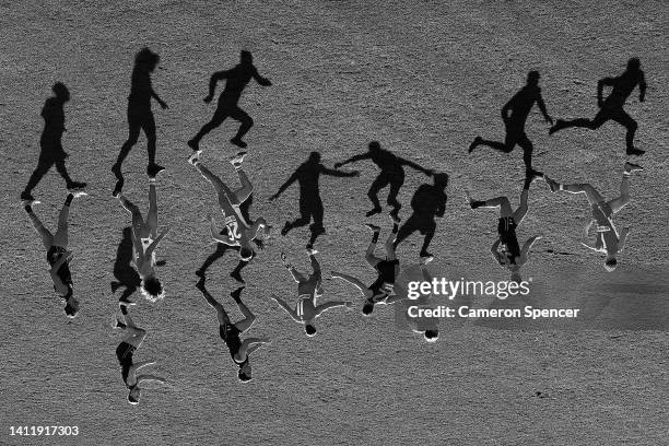 Tom Papley of the Swans kicks during the round 20 AFL match between the Sydney Swans and the Greater Western Sydney Giants at Sydney Cricket Ground...