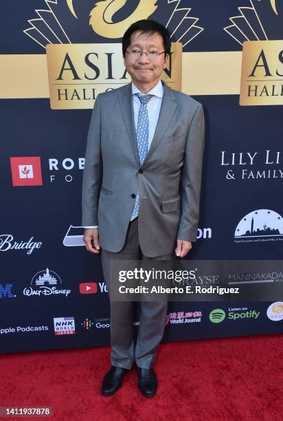 Akira Muto attends the Asian Hall Of Fame's Celebrate Asia Festival at Alex Theatre on July 30, 2022 in Glendale, California.