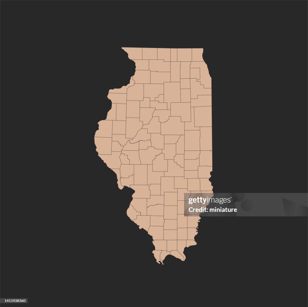 Illinois Map High-Res Vector Graphic - Getty Images