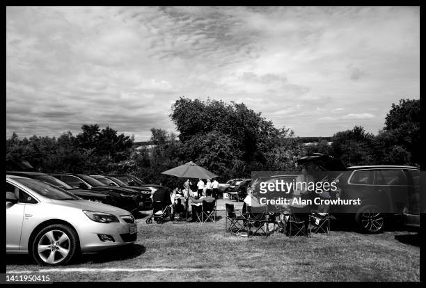 Picnic time at Goodwood on July 30, 2022 in Chichester, England.