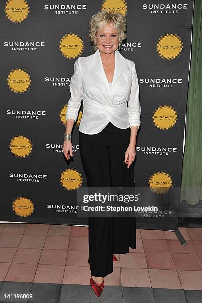 Actress Christine Ebersole attends the 2012 Sundance Institute Theatre Program New York benefit reception at The Bowery Hotel on March 12, 2012 in...