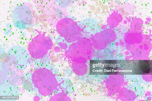 abstract background of colorful watercolors on white background. - platelet stock-fotos und bilder