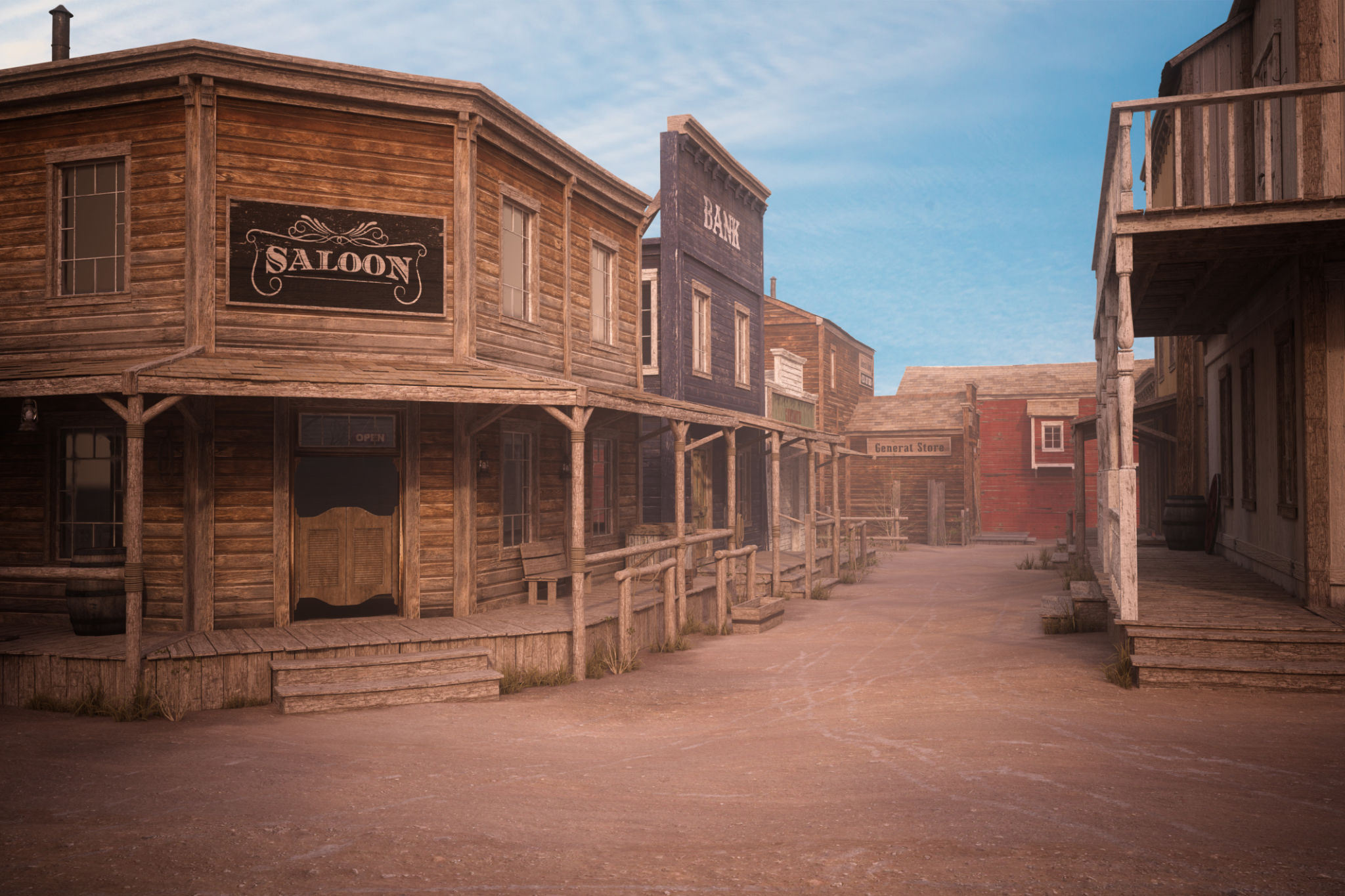 old west town