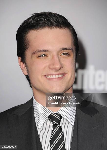 Actor Josh Hutcherson arrives at "The Hunger Games" Los Angeles premiere held at Nokia Theatre L.A. Live on March 12, 2012 in Los Angeles, United...