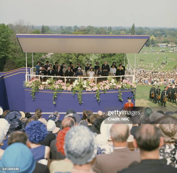 News -- "John F. Kennedy Memorial Dedication by Queen Elizabeth II" Air Date -- Pictured: HRH Prince Philip, Duke of Edinburgh , Her Majesty Queen...