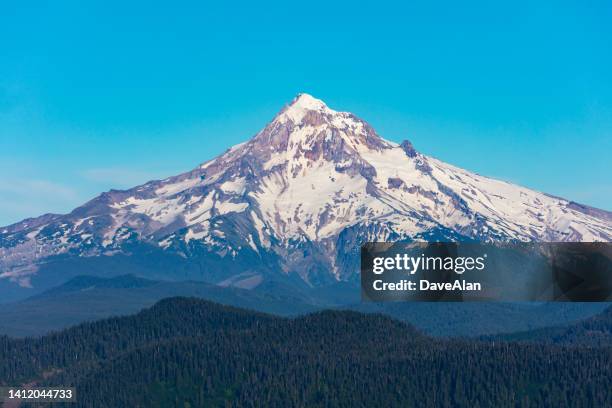 mt hood oregon volcano. - mount hood stockfoto's en -beelden