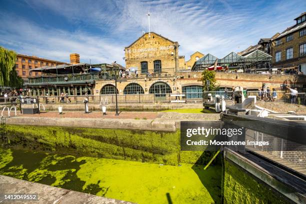 camden lock in borough of camden, london - borough stock pictures, royalty-free photos & images