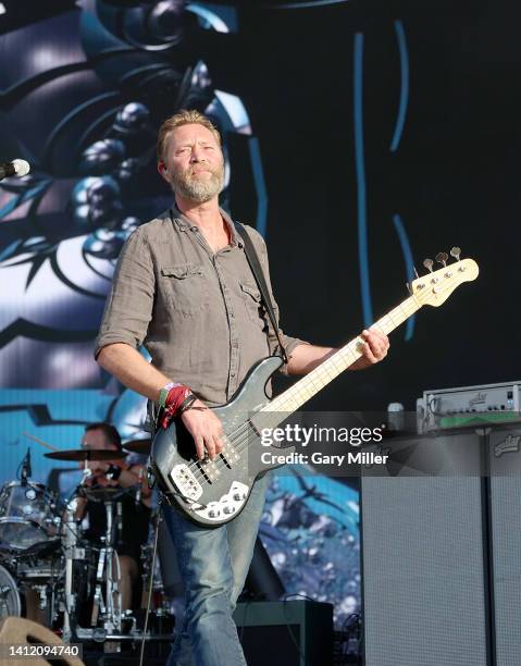 Martyn LeNoble of Porno for Pyros performs in concert during day 4 of Lollapalooza at Grant Park on July 31, 2022 in Chicago, Illinois.