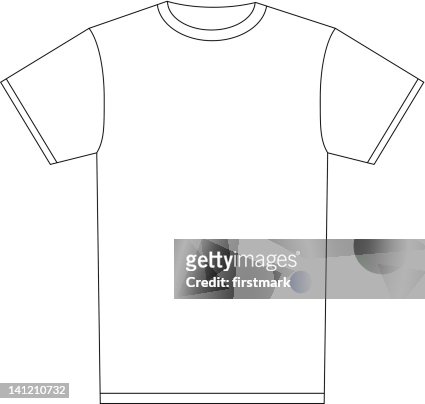 temperamento arpón Atrás, atrás, atrás parte En Blanco Camiseta Blanca Para Diseñar Su Propia Camisa Ilustración de  stock - Getty Images