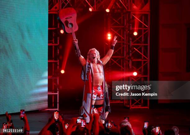Jeff Jarrett attendsRic Flair's Last Match at Nashville Municipal Auditorium on July 31, 2022 in Nashville, Tennessee.