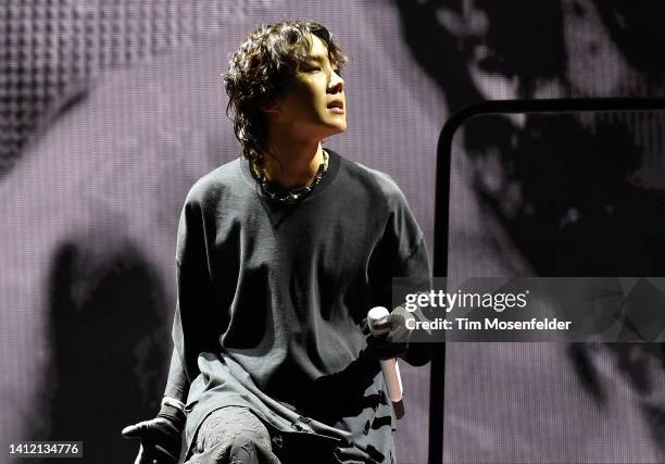 Hope performs during 2022 Lollapalooza day four at Grant Park on July 31, 2022 in Chicago, Illinois.