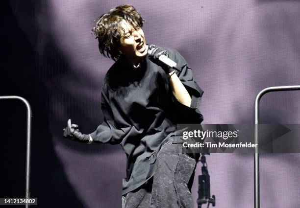 Hope performs during 2022 Lollapalooza day four at Grant Park on July 31, 2022 in Chicago, Illinois.