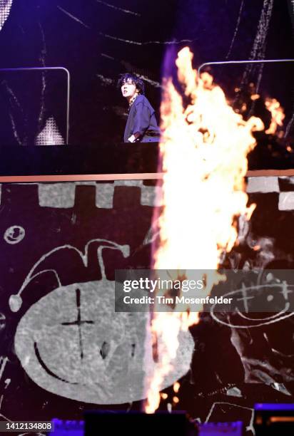 Hope performs during 2022 Lollapalooza day four at Grant Park on July 31, 2022 in Chicago, Illinois.
