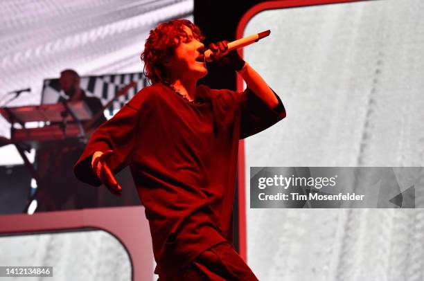 Hope performs during 2022 Lollapalooza day four at Grant Park on July 31, 2022 in Chicago, Illinois.