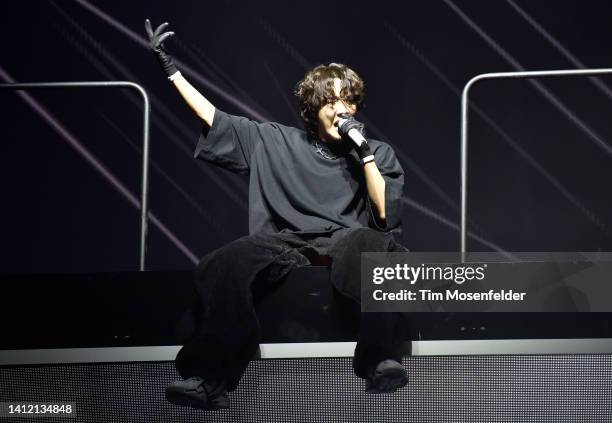 Hope performs during 2022 Lollapalooza day four at Grant Park on July 31, 2022 in Chicago, Illinois.