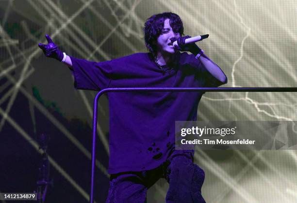 Hope performs during 2022 Lollapalooza day four at Grant Park on July 31, 2022 in Chicago, Illinois.