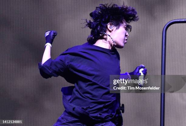 Hope performs during 2022 Lollapalooza day four at Grant Park on July 31, 2022 in Chicago, Illinois.