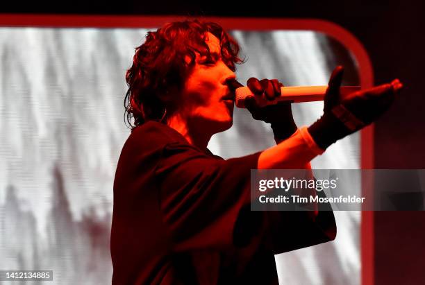 Hope performs during 2022 Lollapalooza day four at Grant Park on July 31, 2022 in Chicago, Illinois.