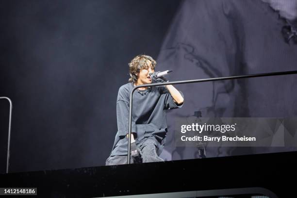 Hope performs during day 4 of Lollapalooza at Grant Park on July 31, 2022 in Chicago, Illinois.