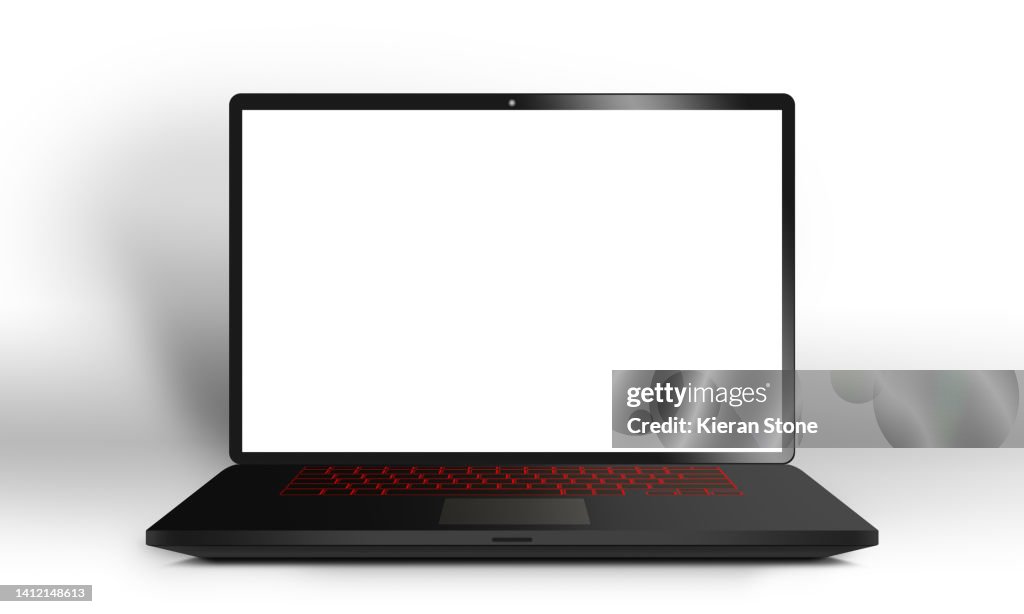 Open Black Laptop