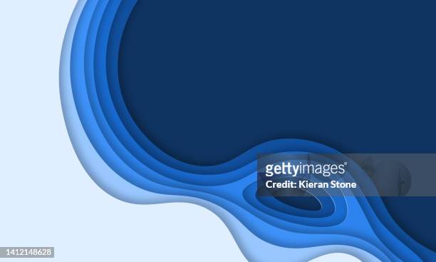 abstract cut paper style background - cutting stock illustrations stock pictures, royalty-free photos & images
