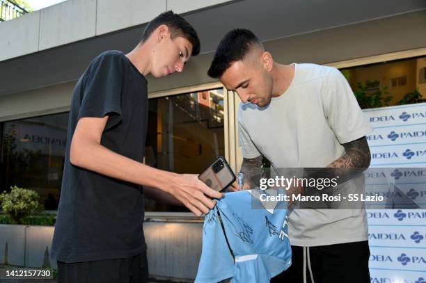 Lazio New Signing Mathias Vecino attend the medical test on August 01, 2022 in Rome, Italy.