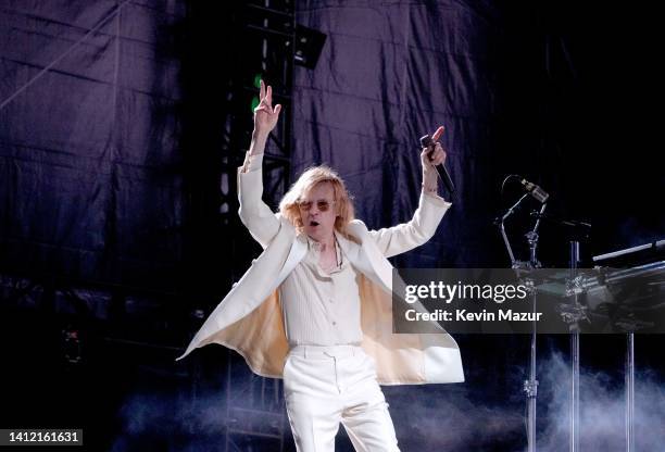 Beck performs at SoFi Stadium on July 31, 2022 in Inglewood, California.