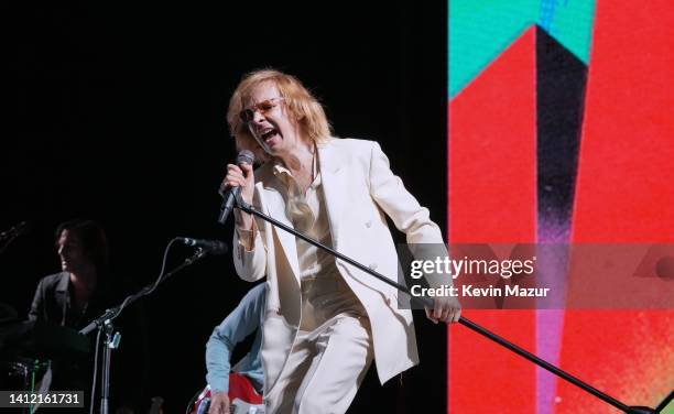 Beck performs at SoFi Stadium on July 31, 2022 in Inglewood, California.