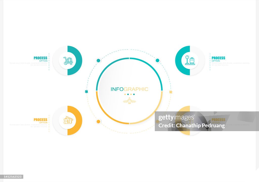Business Data Visualization Process Chart Abstract Elements Of Graph ...